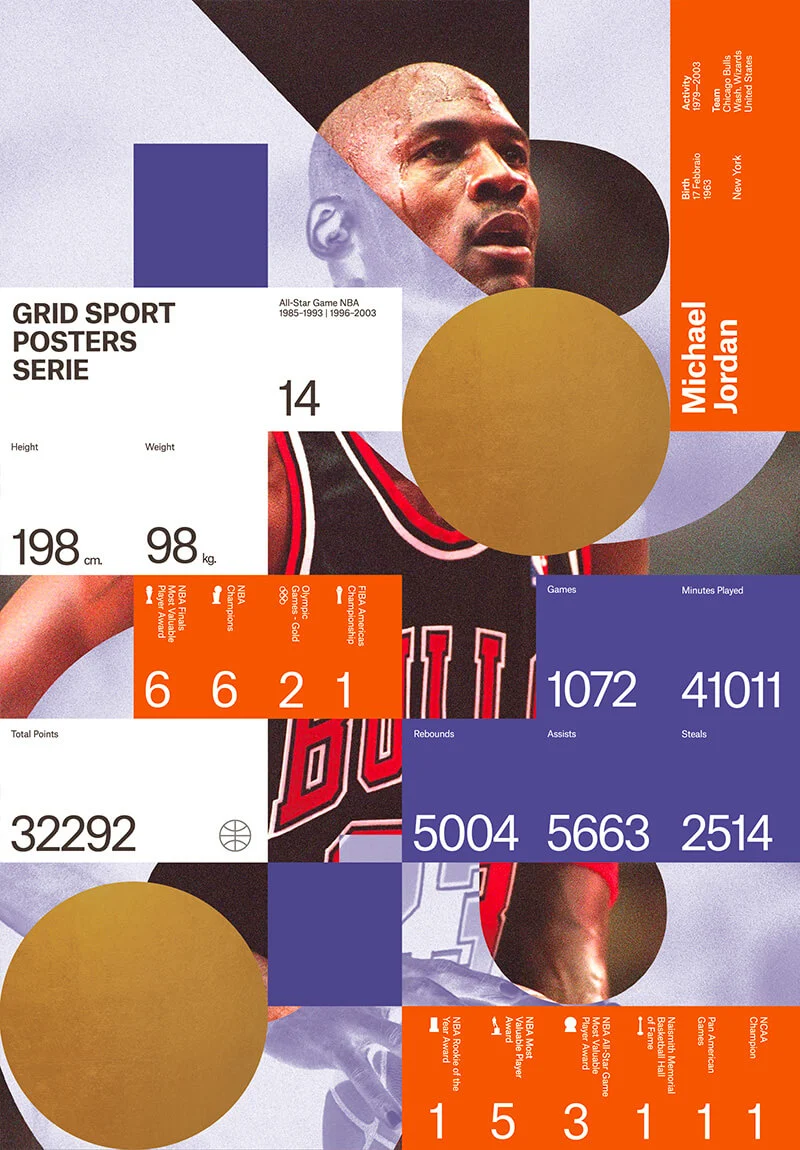 Michael Jordan poster design